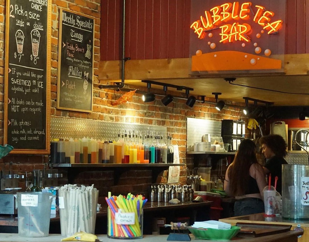 The service counter at The Bubble Tea Place